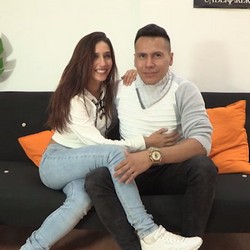 Victoria y Giorgio, una belleza de 21 añitos y un galán latino con mucha suerte.